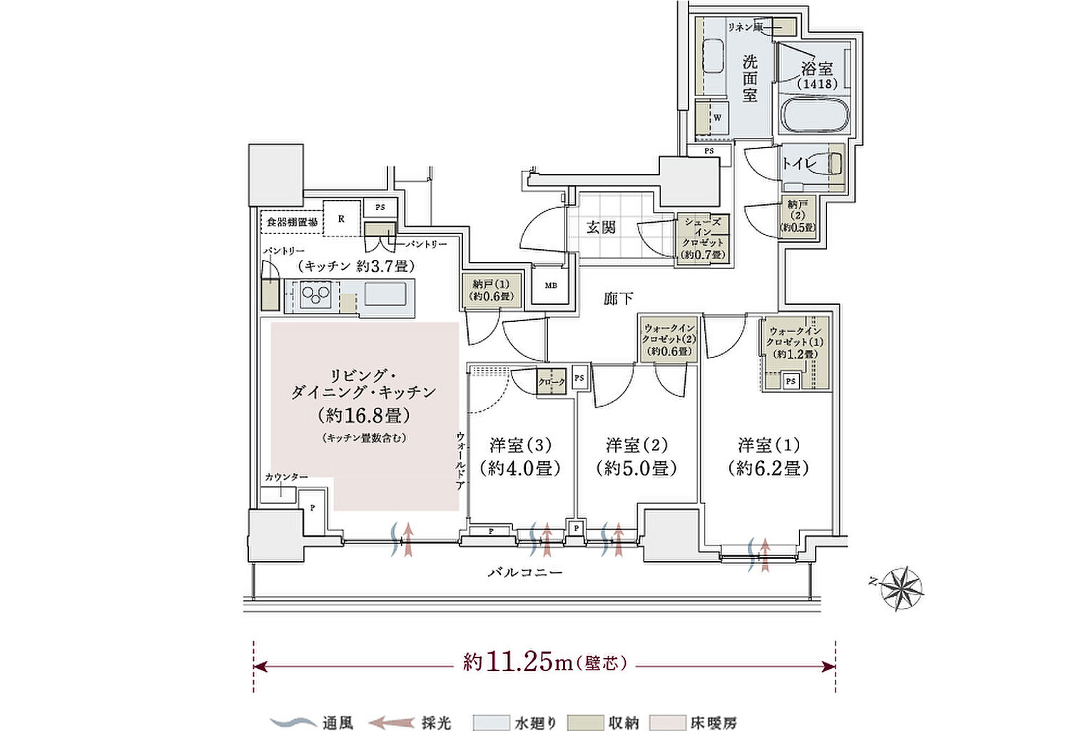 パークホームズ上用賀五丁目 間取り I