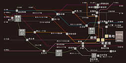 パークホームズ東銀座築地 アクセス図