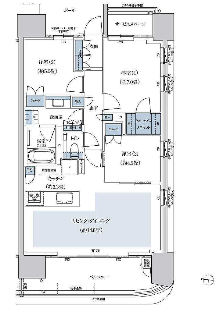 リバープレミアレジデンス広島 間取り D