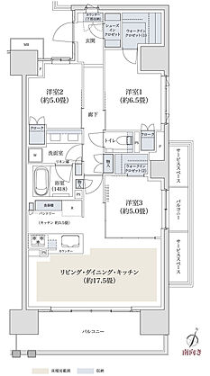 パークホームズ湘南茅ヶ崎 間取り F