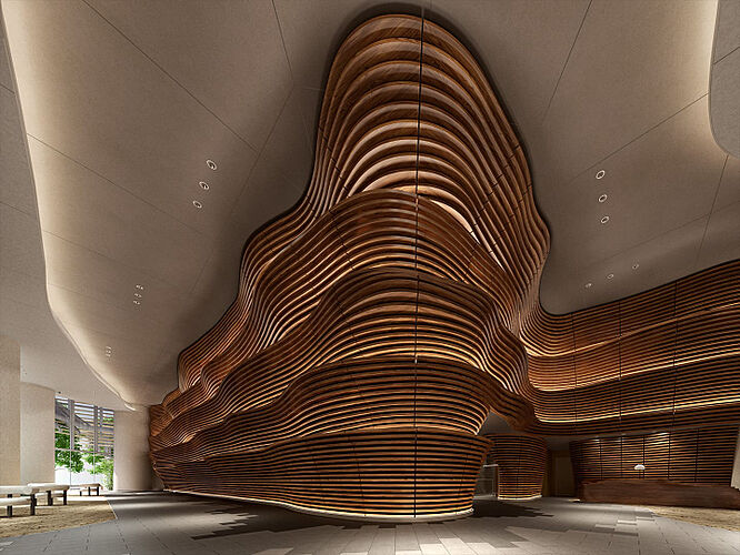 ザ・パークハウス 武蔵小杉タワーズ グランドエントランス（サウス）完成予想CG