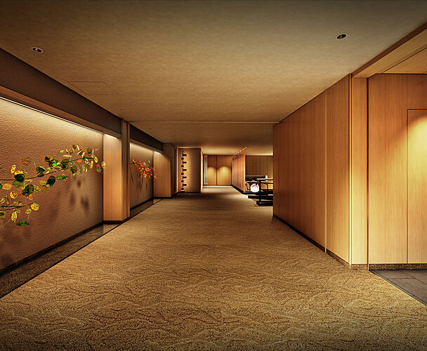 ザ・パークハウス 京都聖護院 エントランスホール完成予想CG