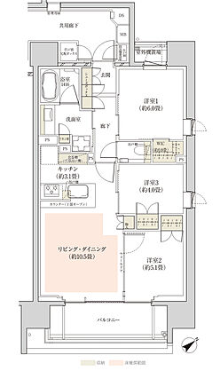 ザ・パークハウス 東中野プレイス 間取り C1