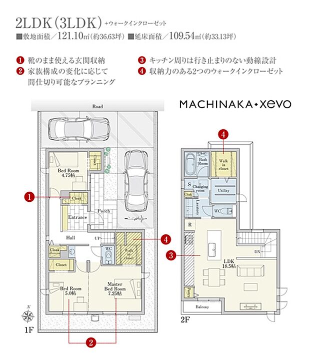 ［プラン図］※図面に基づいて描いているのでプラン及び外構・植栽については、実際とは多少異なる場合があります。また、車・家具・家電・備品等は販売価格に含まれません。