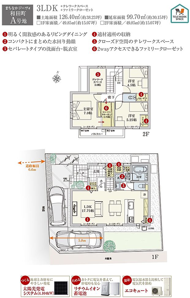 間取・外構植栽図は設計図書を基に描き起こしたもので実際とは多少異なる場合があります。LDの家具・ラグは価格に含まれますが、それ以外の家具・家電・備品・車・自転車等は価格に含まれません。
