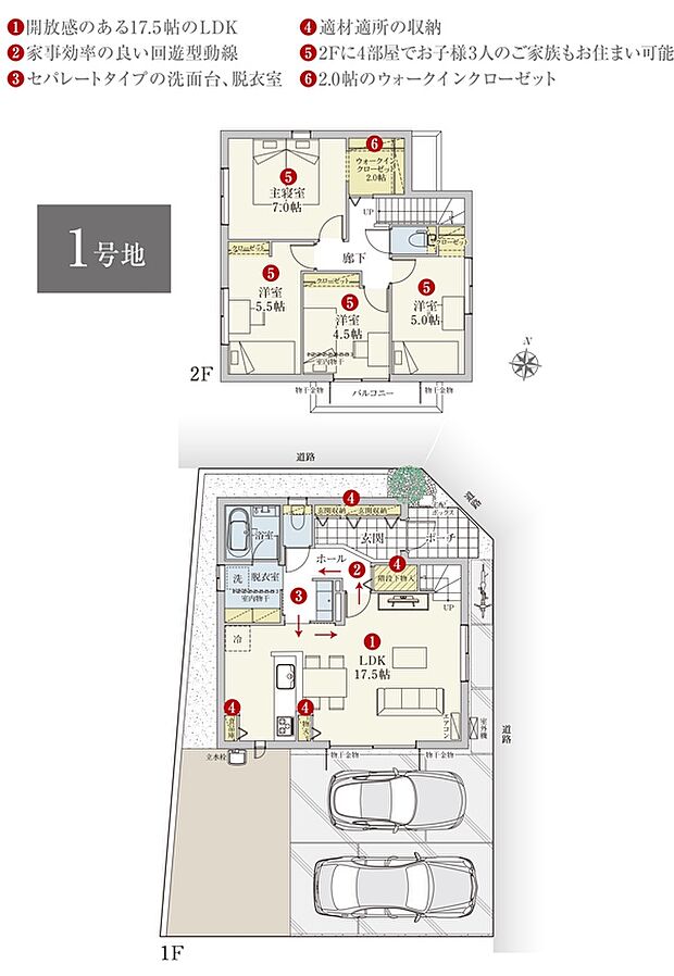 ［プラン図］※図面に基づいて描いているのでプラン及び外構・植栽については、実際とは多少異なる場合があります。また、車・自転車・家具・家電・備品等は販売価格に含まれません。