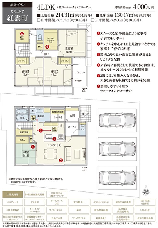 1号地　参考プラン