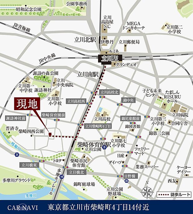 ※付近案内図