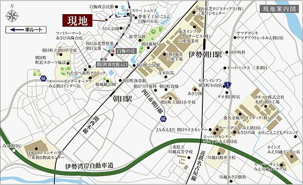 ※付近案内図