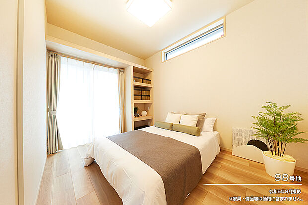 【98号地 主寝室】令和5年8月撮影 ※家具・備品等は価格に含まれません。
