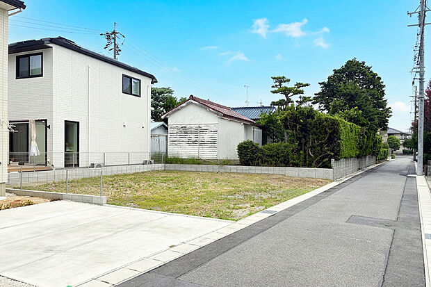 【2号地 前面道路含む現地写真】2号地