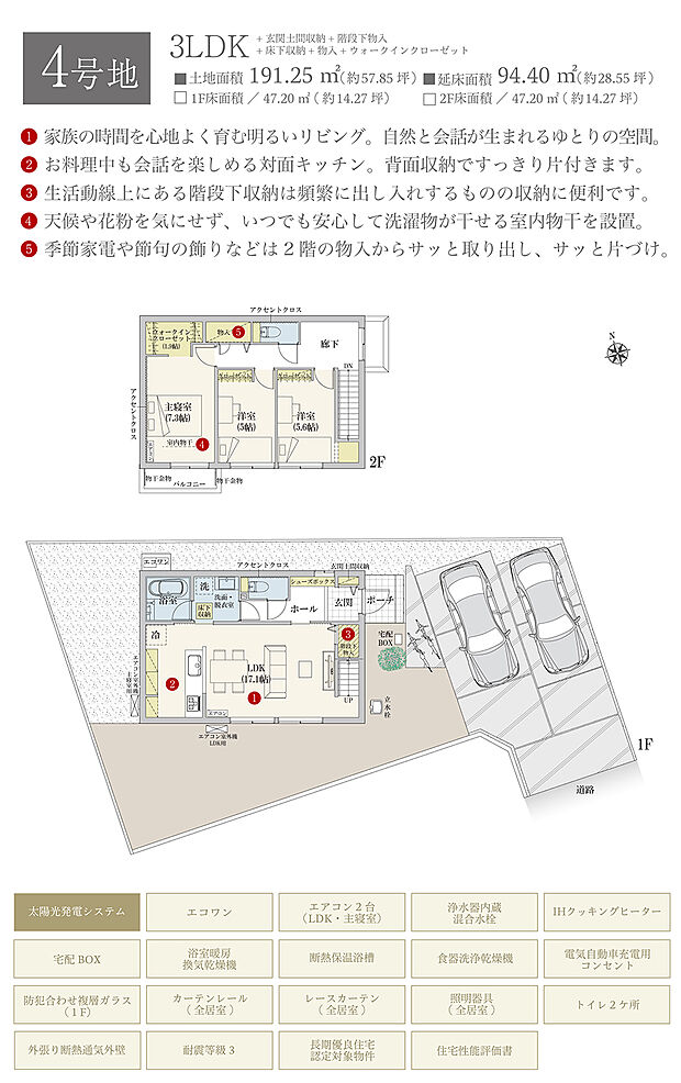 【3LDK】間取・外構植栽図は設計図書を基に描き起こしたもので実際とは多少異なる場合があります。 家具・家電・備品・車・自転車等は価格に含まれません。