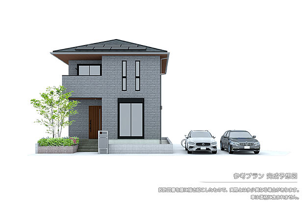 【1号地 建物プラン例（パース・外観）】1号地