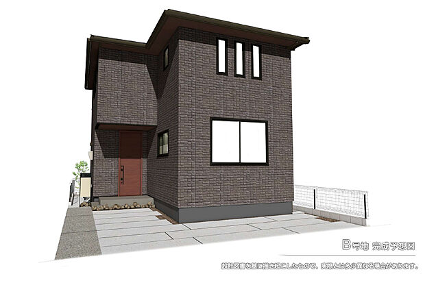 【B号地 庭・外構】完成予想図