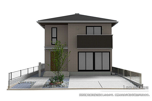 【1号地 リビング】完成予想図