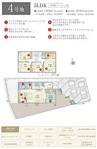 間取・外構植栽図は設計図書を基に描き起こしたもので実際とは多少異なる場合があります。 家具・家電・備品・車等は価格に含まれません。 