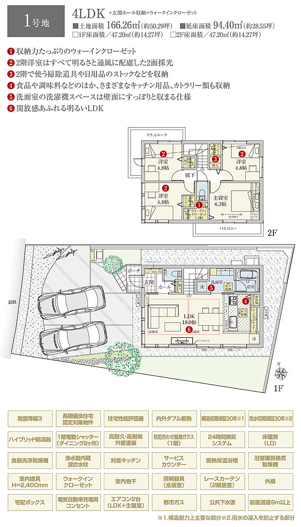 【4LDK】間取・外構植栽図は設計図書を基に描き起こしたもので実際とは多少異なる場合があります。 家具・家電・備品・車・自転車等は価格に含まれません。