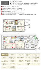 間取・外構植栽図は設計図書を基に描き起こしたもので実際とは多少異なる場合があります。 家具・家電・備品・車・自転車等は価格に含まれません。 