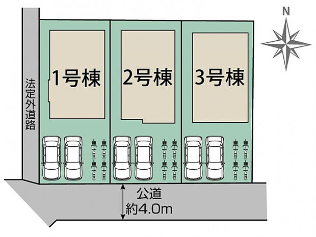相模原市南区新戸3棟 区画図