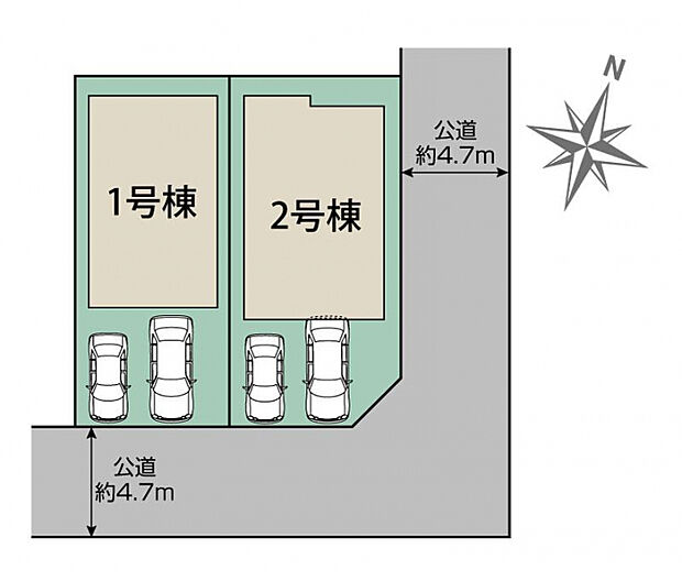 相模原市中央区陽光台5丁目2棟 区画図