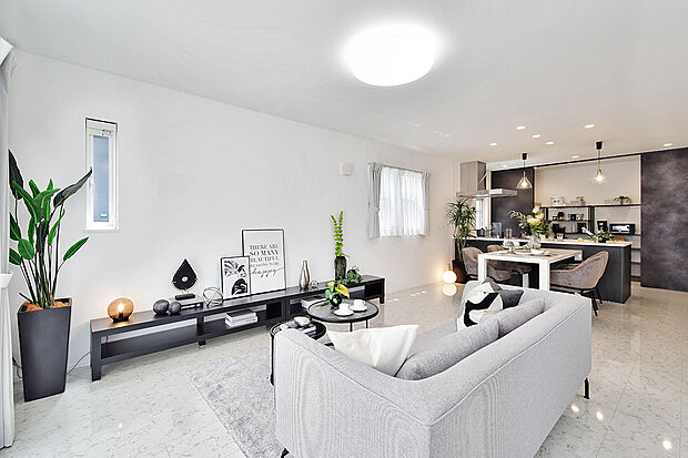 20帖のゆとりあるLDK(4号地モデルハウス)