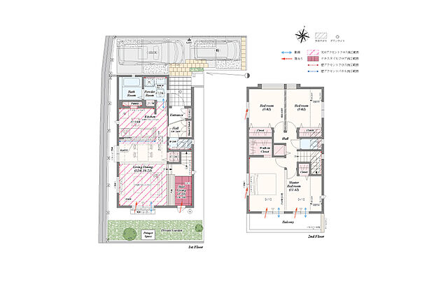 【3LDK(2・4LDK対応可※別途有償)】3LDK(2・4LDK対応可)+ステアリビング+土間収納+パントリー+リネン庫+ウォークインクローゼット