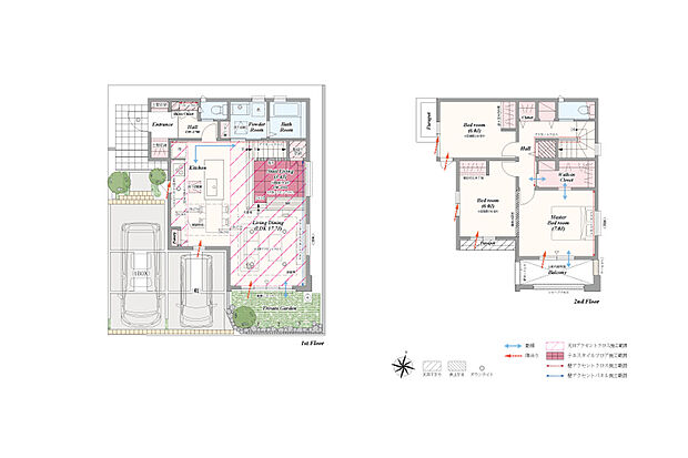 【3LDK（2LDK対応可※別途有償）】3LDK（2LDK対応可※別途有償）＋ステアリビング＋土間収納＋パントリー＋リネン庫＋ウォークインクローゼット