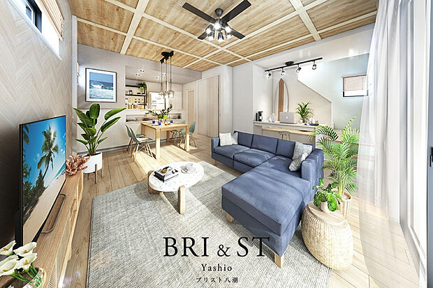 【3号棟】ゆったりとくつろぎを味わえるリゾートのような自由空間スタイル。※3号棟完成予想図