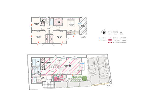 【4LDK(2・3・5LDK対応可※別途有償)】4LDK(2・3・5LDK対応可※別途有償)+土間収納+パントリー+リネン庫+ウォークインクローゼット