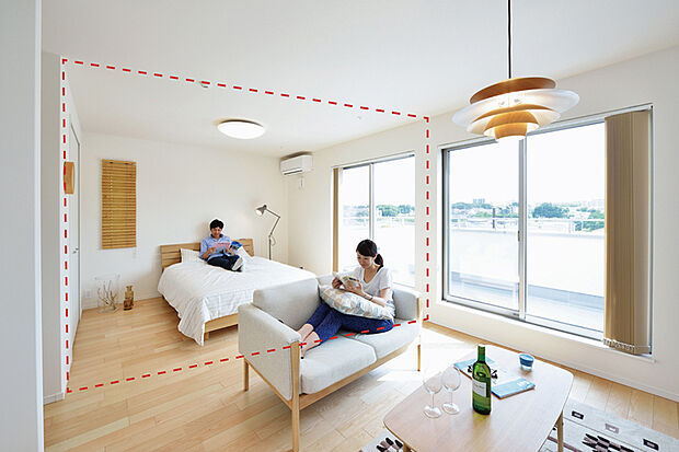 【【フレキシブルプラン】】ライフスタイルの変化に合わせ部屋数を変更することができます。※別途費用がかかります。※Image