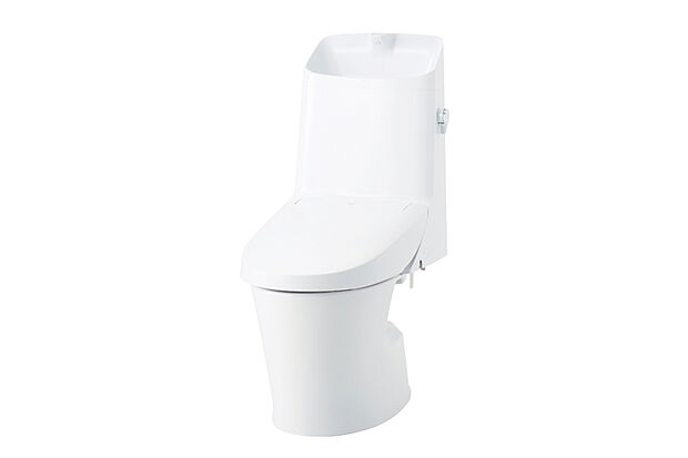 【【トイレ/LIXIL】】ガンコな水アカや汚物も落とし、ISOに準拠した抗菌(銀イオン)パワーで細菌の繁殖も抑えアクアセラミック。便器をサッとひと拭きできるフチレス形状を採用したシャワートイレです。※写真はイメージです。