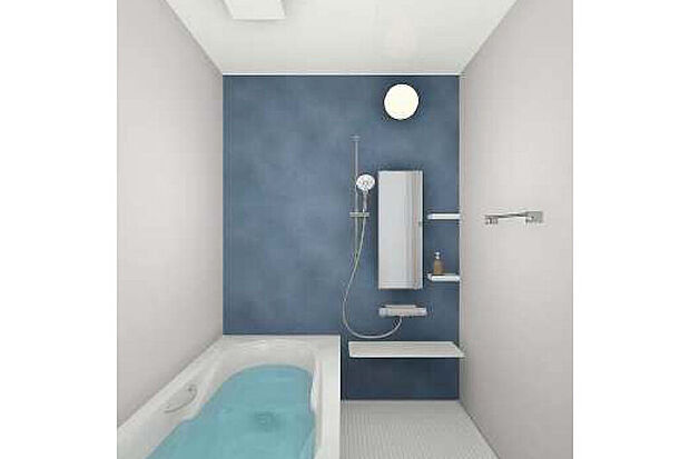 【【バスルーム/リクシルAX】】なめらかな光沢が美しい人造大理石浴槽は、ダブル保温構造で地球にも家計にも優しいエコアイテム。いつでもきれいなバスルームが続く、お手入れの簡単さも魅力です。※写真はイメージです。