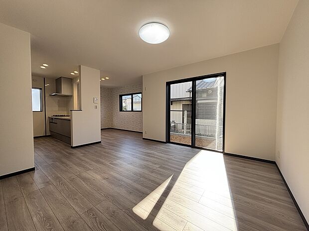 【2号棟 LDKイメージパース】
※画像は設計図面を基に作成したイメージです