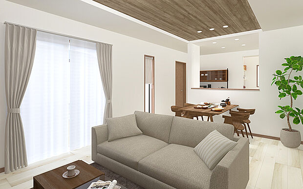 【3号棟 LDKイメージ】
※画像は設計図面を基に作成したイメージです