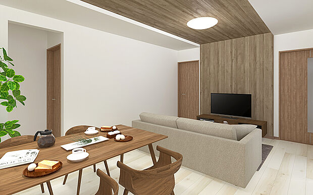 【3号棟 LDKイメージ】
※画像は設計図面を基に作成したイメージです