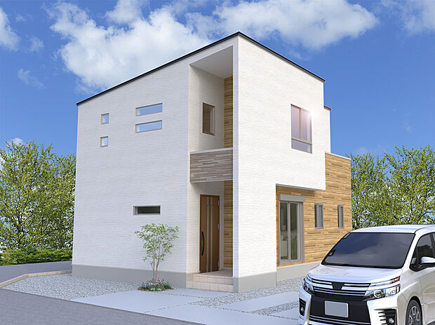 【16号棟外観完成予想図】※パースは設計図面を基にした完成予想図です。