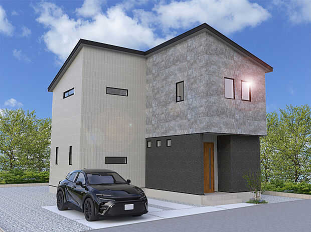 【2号棟外観完成予想図】※パースは設計図面を基にした完成予想図です。