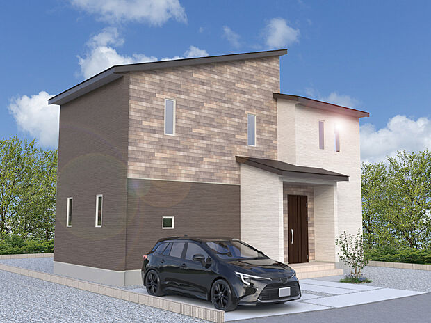 【5号棟外観完成予想図】※パースは設計図面を基にした完成予想図です。