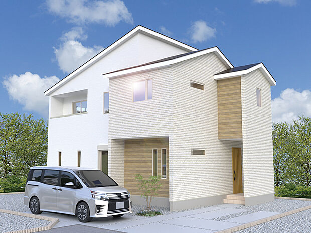 【2号棟外観完成予想図】※パースは設計図面を基にした完成予想図です。