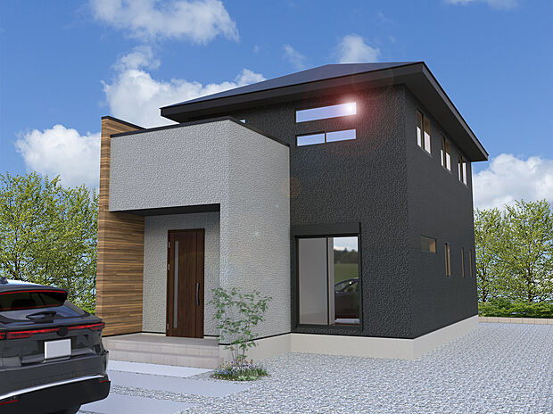 【3号棟　外観イメージパース】※パースは設計図面を基にした完成予想図です。