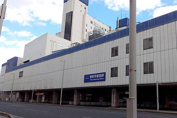東武鉄道「宇都宮」駅（約3,700m）