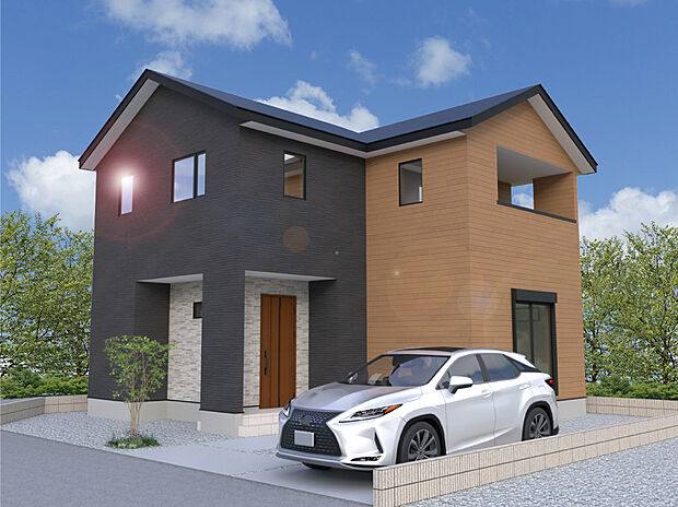 【【2号棟外観完成予想図】】※パースは設計図面を基にした完成予想図です。