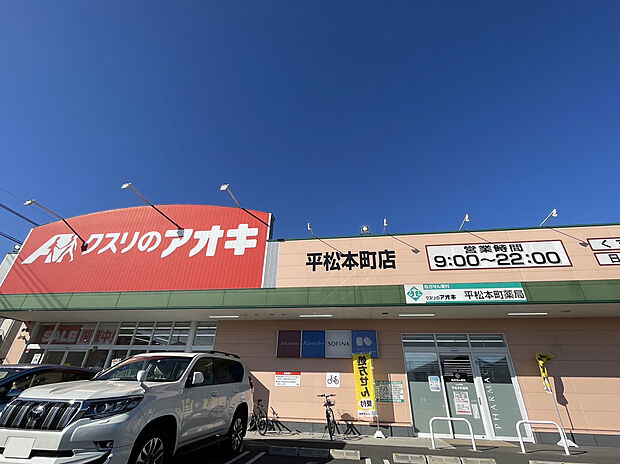 クスリのアオキ平松本町店（約750m）