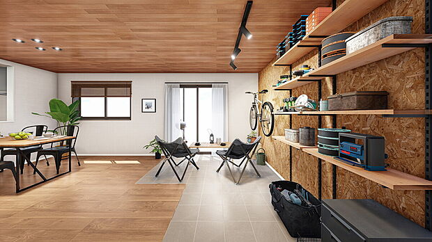 【【鑑賞に没頭する家　施工イメージ】】聞きたい音だけ部屋中に響いて、見たい光しか入らない。
周りを気にせず映画鑑賞や読書に没頭できる、 シアタールームと大きな書棚のあるパッケージ。
※画像はイメージです