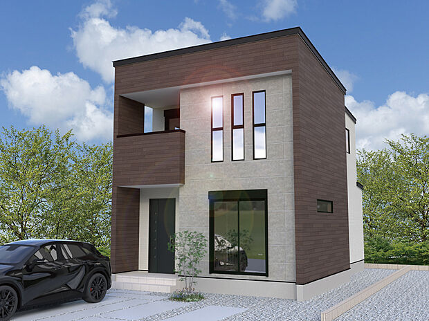 【【5号棟外観完成予想図】】※パースは設計図面を基にした完成予想図です。