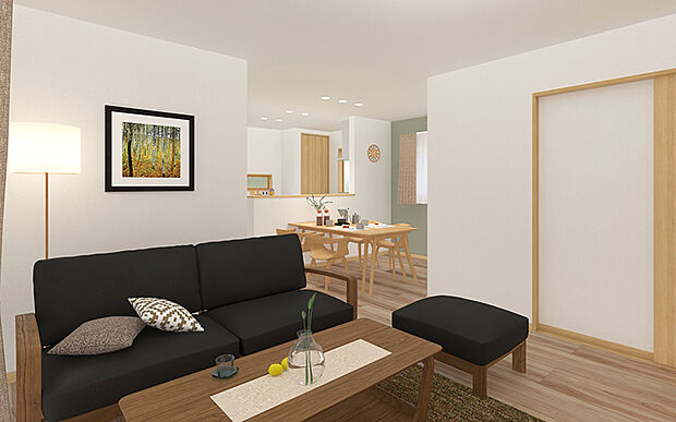 【【1号棟 LDKイメージ】】※画像は設計図面を基に作成したイメージです