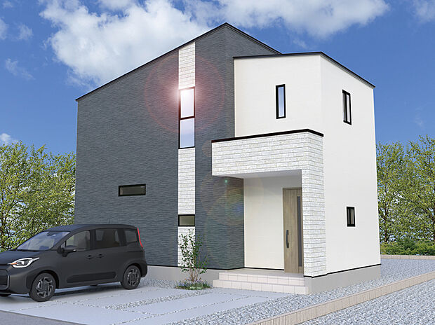 【【7号棟外観完成予想図】】※パースは設計図面を基にした完成予想図です。