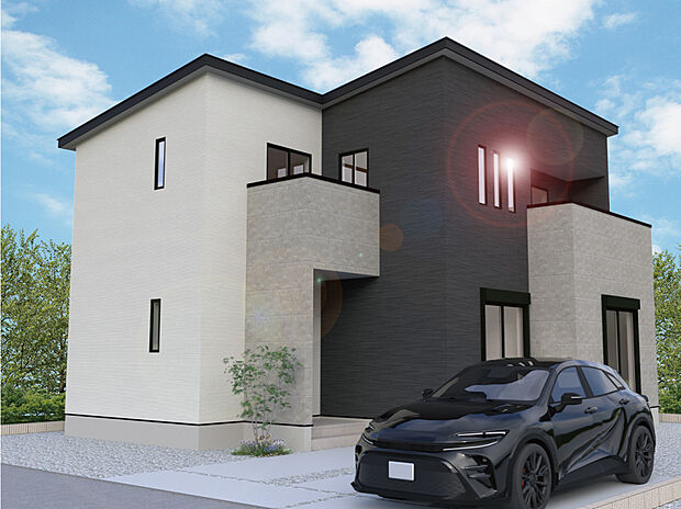 【【3号棟外観完成予想図】】※パースは設計図面を基にした完成予想図です。