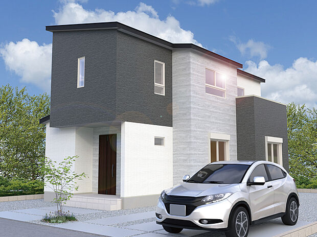 【【5号棟外観完成予想図】】※パースは設計図面を基にした完成予想図です。