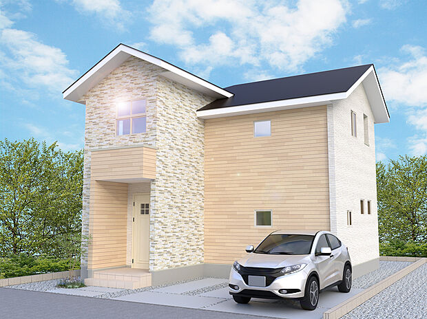 【【16号棟外観完成予想図】】※パースは設計図面を基にした完成予想図です。